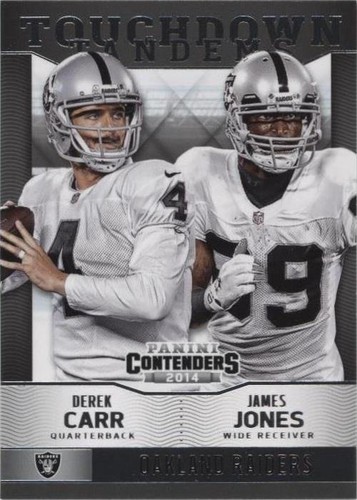 2014 Panini Contenders Derek Carr James Jones #7