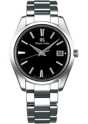 Pre-owned Grand Seiko Heritage Collection Sbgp011 Black Analog Quartz Men Watch In Box