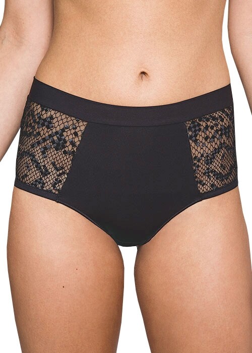 Maison Lejaby 270471 Women's Black Venenum Full Brief Underwear Size Small
