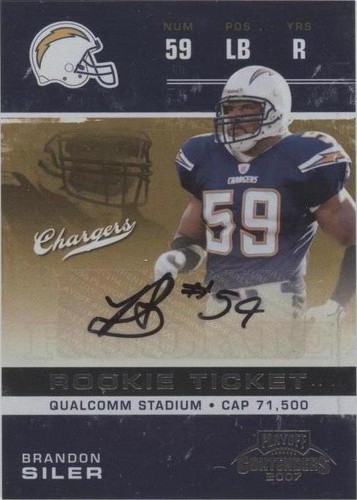 2007 Playoff Contenders Brandon Siler #119