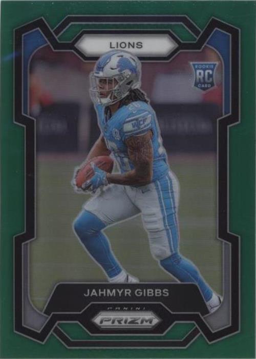 2023 Panini Prizm - Rookies Green Prizm #331 Jahmyr Gibbs (RC)