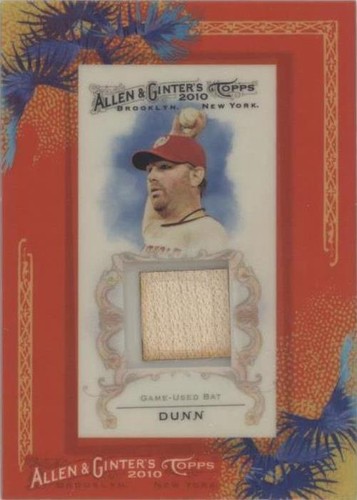 2010 Topps Allen & Ginter's - Adam Dunn #AGR-AD