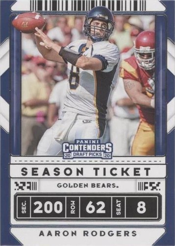 2020 Panini Contenders Draft Picks Aaron Rodgers #3