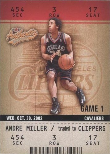2002-03 Fleer Authentix - Andre Miller #15