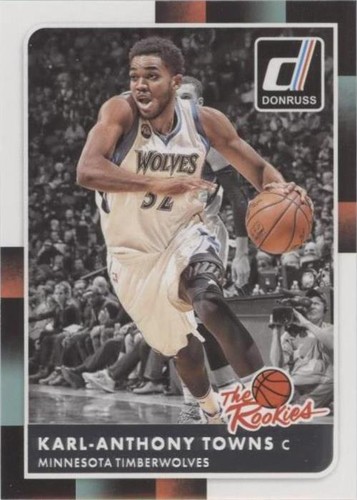 2015-16 NATIONAL TREASURES KARL-ANTHONY TOWNS ROOKIE PATCH AUTO