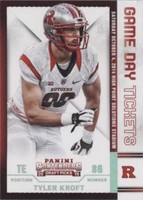 2015 Panini Contenders Draft Picks Tyler Kroft #98