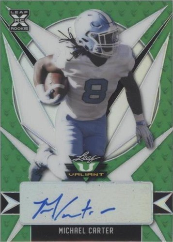 2021 Leaf Valiant Michael Carter #BA-MC1