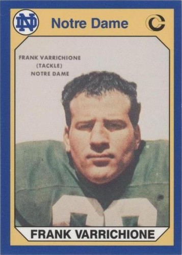 1990 Collegiate Collection University of Notre Dame Frank Varrichione #47
