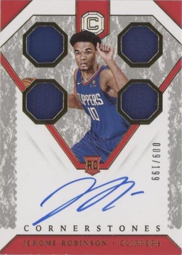2018-19 Panini Cornerstones Quartz /49 Jerome Robinson Rookie RPA