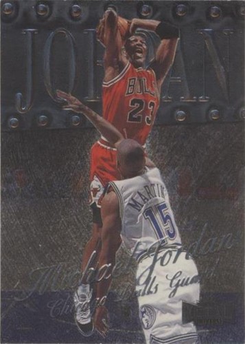 その他 Michael Jordan l universe 1997-98 Michael Jordan 1997-98 Skybox Metal Universe #1 Planet Metal
