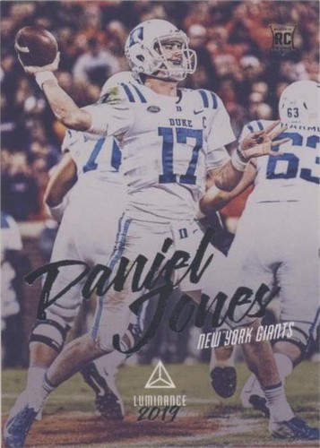 2019 Panini Luminance Daniel Jones #132