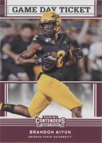 2020 Panini Contenders Draft Picks Brandon Aiyuk #17