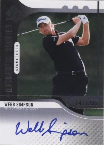 2012 SP Authentic - Webb Simpson #112