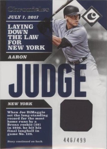 2017 Panini Chronicles - Aaron Judge #CS-AJ