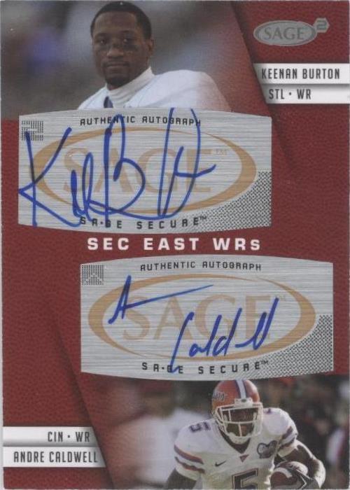 2008 SAGE Squared Andre Caldwell Keenan Burton #A-49