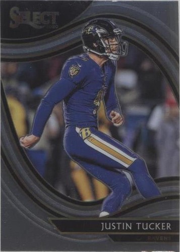 4452J 2024 Panini Select #274 Justin Tucker Black & Orange Prizm