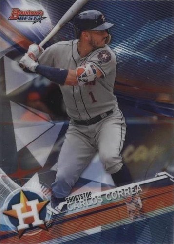 その他 CARLOS CORREA bowman refractor auto CARLOS CORREA 2013 BOWMAN PLATINUM GREEN REFRACTOR AUTO RC