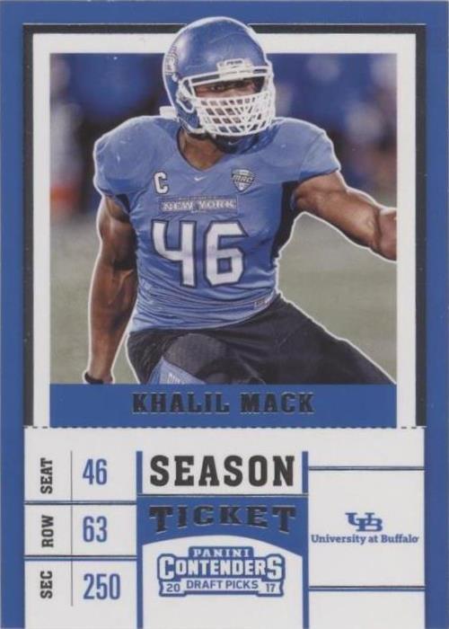 2017 Panini Contenders Draft Picks Khalil Mack #58