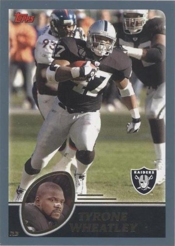 2003 Topps Tyrone Wheatley #84