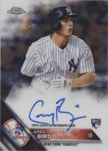 2016 Topps Chrome - Greg Bird #RA-GB