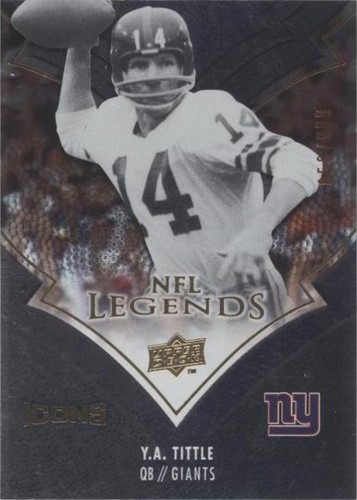 2008 Upper Deck Icons Y.A. Tittle #LEG25