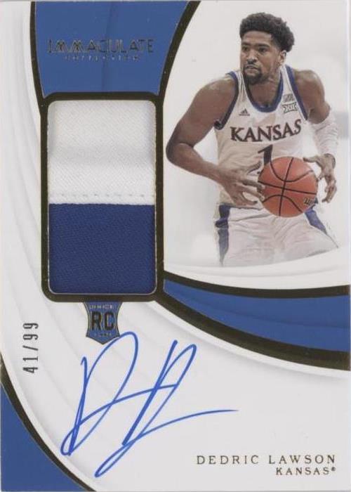 2019-20 Panini Immaculate Collection Collegiate - Dedric Lawson #117