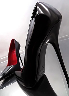 MADE IN ITALY 1969 MADE IN ITALY ALL LEATHER HIGH HEELS Z50 ANOUK STYLE STILETTO PUMPS BLACK