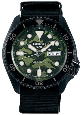 Pre-owned Seiko 5 Sbsa173 Green Sports Street Style Automatic Men's Watch In Box