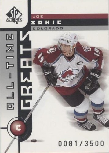 2001-02 SP Authentic - Joe Sakic #94