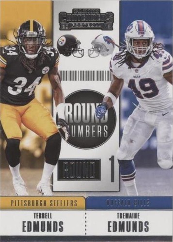 2018 Panini Contenders Terrell Edmunds Tremaine Edmunds #RNA-EE