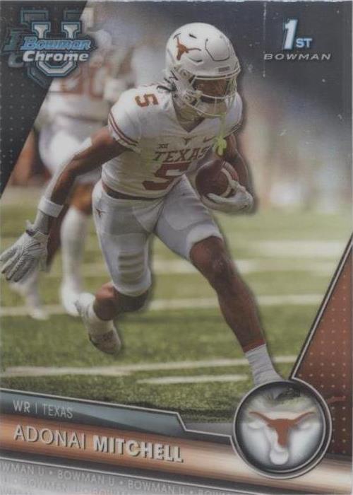 2023 Bowman University Chrome Adonai Mitchell #10