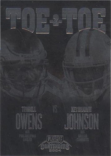 2004 Playoff Contenders Keyshawn Johnson Terrell Owens #TT-19