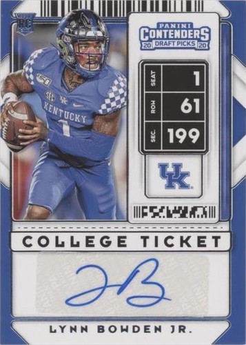 2020 Panini Contenders Draft Picks Lynn Bowden Jr. #132