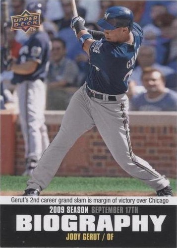 2010 Upper Deck - Jody Gerut #SB-187