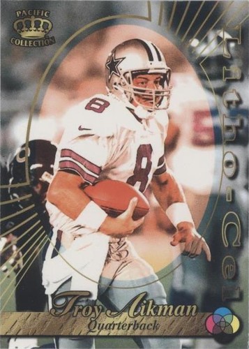 1996 Pacific Litho-Cel Troy Aikman #LITHO-25