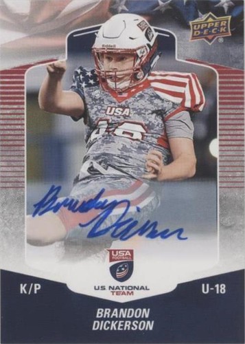 2018 Upper Deck USA Football Brandon Dickerson #27