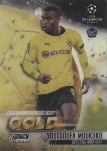 2020-21 Topps Stadium Club Chrome UCL Youssoufa Moukoko #GG-YM