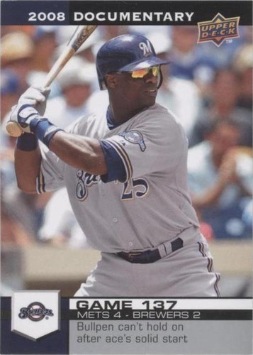 2008 Upper Deck Documentary - Mike Cameron #4126