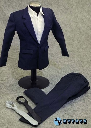 Hot ZY Toys 1/6 Scale Blue Suits Clothes Men's Clothes For