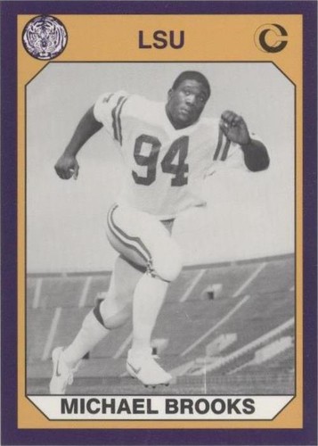 1990 Collegiate Collection LSU Tigers Michael Brooks #36