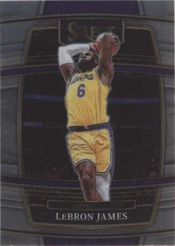 Lebron James 2021 Panini Select Orange Flash Prizm #100