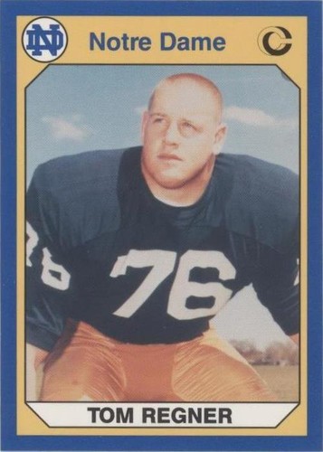 1990 Collegiate Collection University of Notre Dame Tom Regner #43