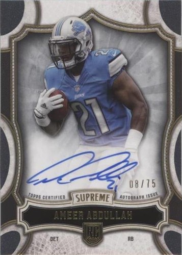 2015 Topps Supreme Ameer Abdullah #SRA-AA