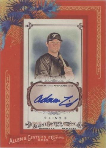 2010 Topps Allen & Ginter's - Adam Lind #AGA-AL