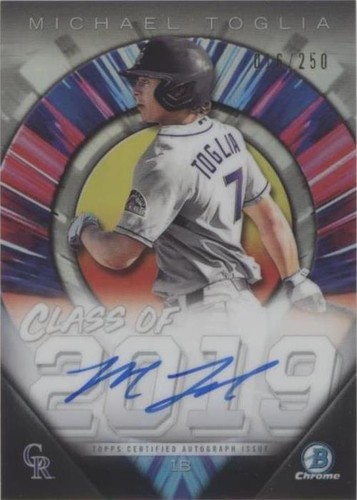 2019 Bowman Draft - Michael Toglia #C19A-MT