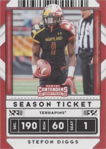 2020 Panini Contenders Draft Picks Stefon Diggs #92