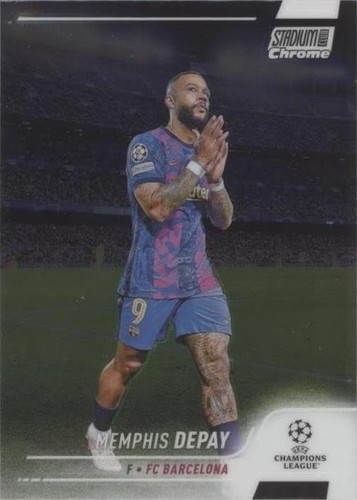2021-22 Topps Stadium Club Chrome UCL Memphis Depay #60