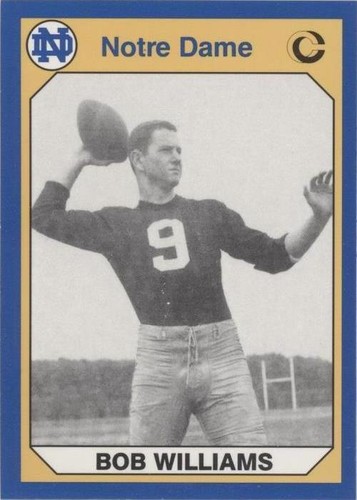 1990 Collegiate Collection University of Notre Dame Bob Williams #131
