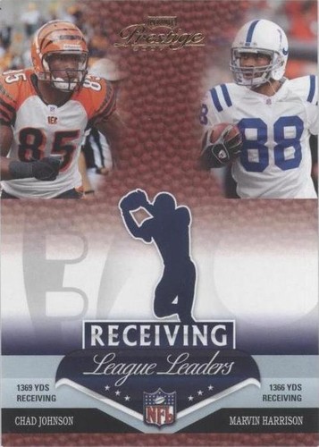 2007 Playoff Prestige Chad Johnson Marvin Harrison Reggie Wayne #LL-23