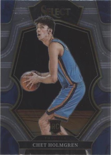 2022-23 Panini Select Concourse Blue Prizm Chet Holmgren #83